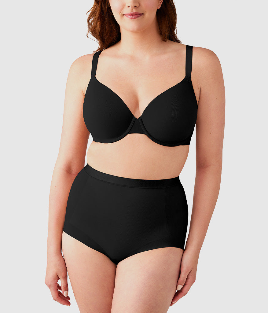 Wacoal Smart Buy - Shape Revelation® Shallow Top Underwire T-Shirt Bra - Black