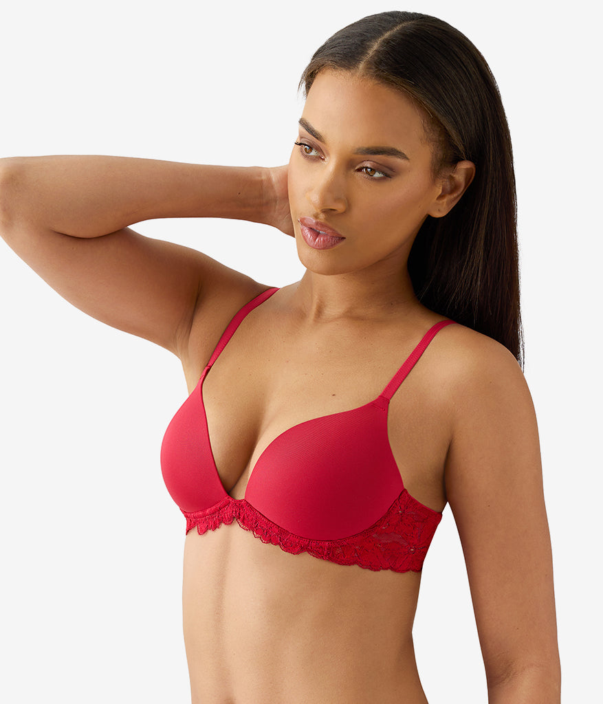 Wacoal Classic - Feeling Famous Wire Free Push Up Bra - Chili Pepper/Biking Red