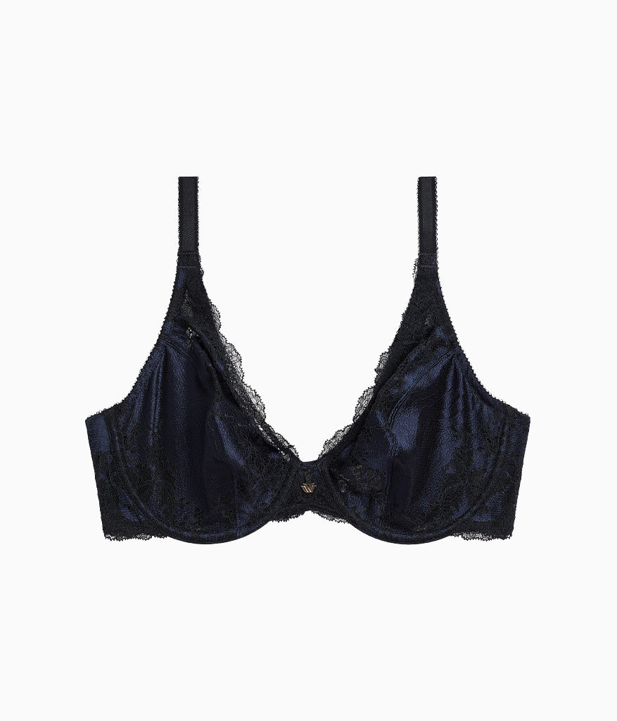 Wacoal Smart Buy - Modern Affair Plunge Underwire Bra - Night Sky/Black