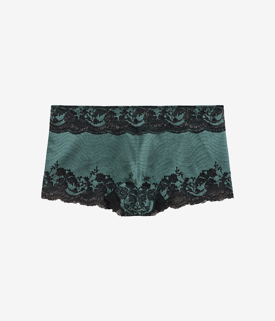 Wacoal Exclusive - Modern Affair Boyshort - Silver Pine/Black