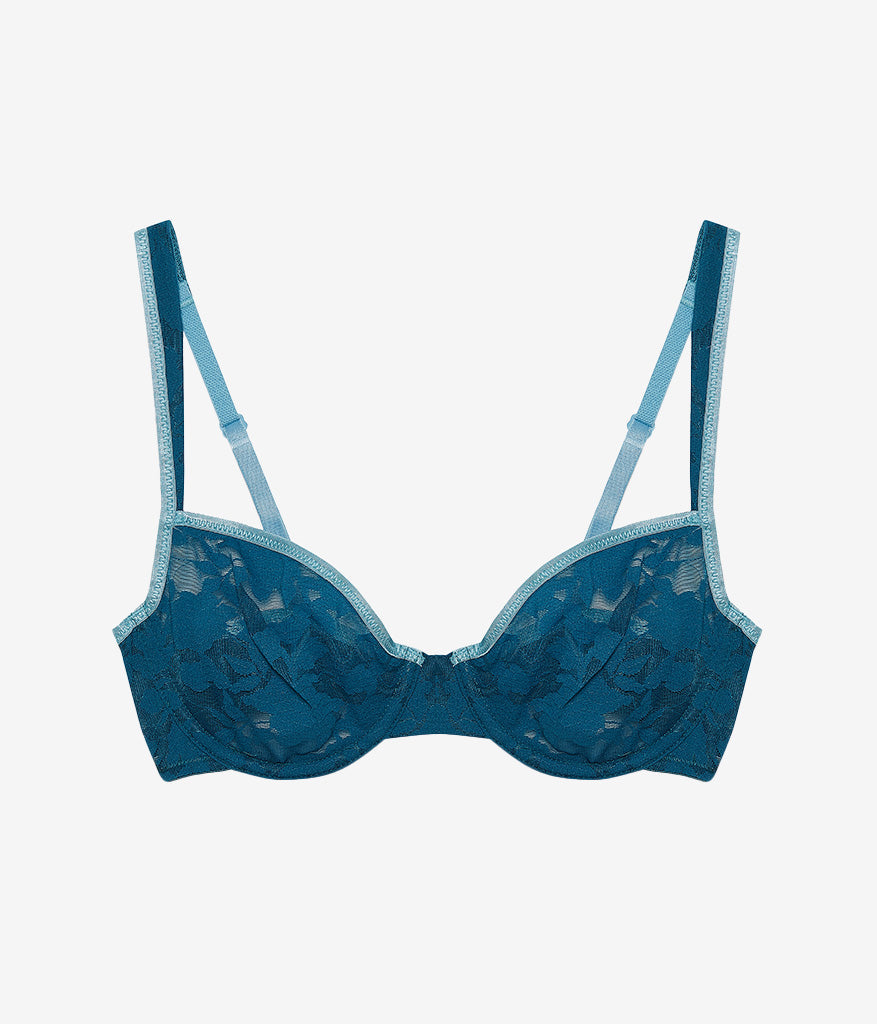 Wacoal Trending - Shadow Scene Underwire Bra - Blue Coral