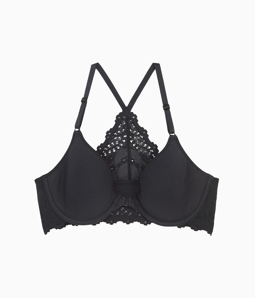 Wacoal Essential - Inspired Eyelet Front Close T-Shirt Bra - Night