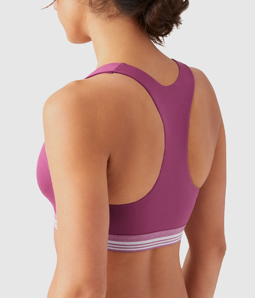 Wacoal Smart Buy - b.active Racerback Sport Bralette - Raspberry Coulis