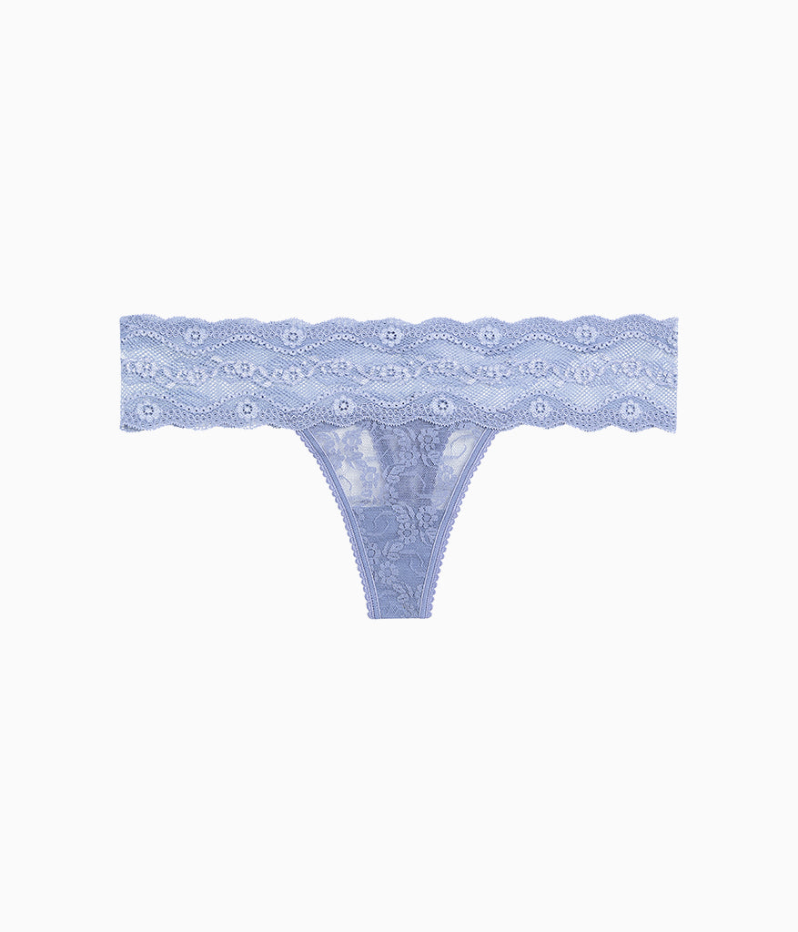 Wacoal Value - Lace Kiss Thong - Country Blue
