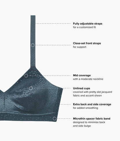 Wacoal Great Value - Back Appeal® Wire Free Bra - Dark Slate
