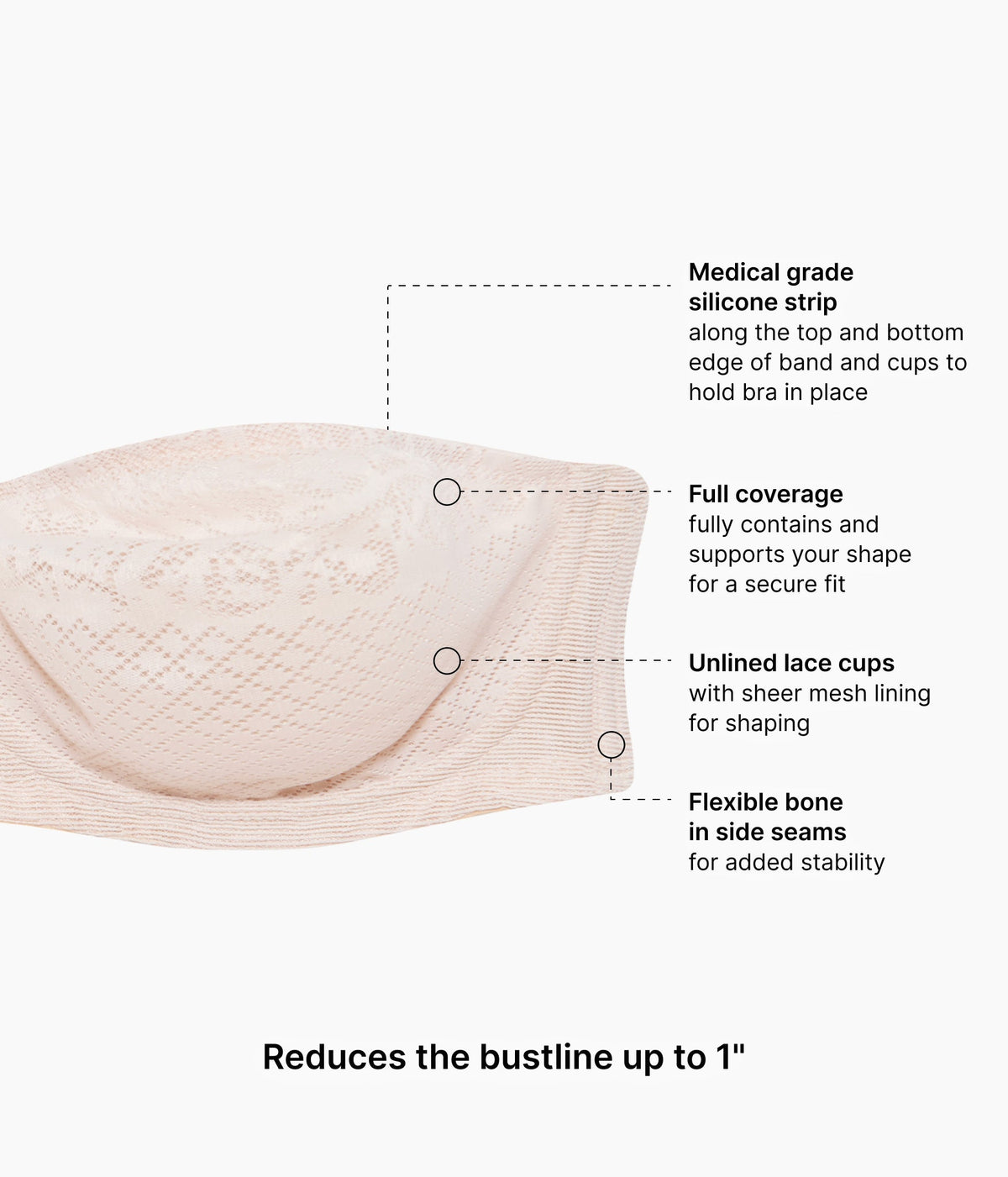 Wacoal Best Price - Visual Effects Strapless Minimizer Bra - Sand