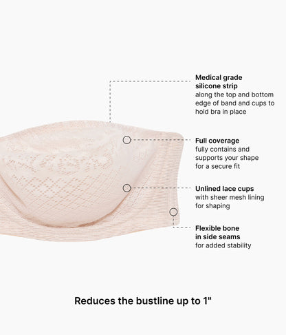 Wacoal Best Price - Visual Effects Strapless Minimizer Bra - Sand