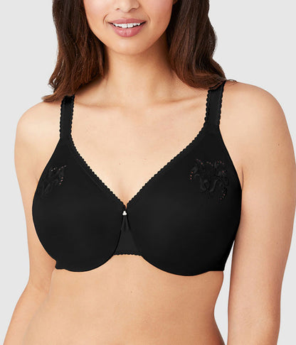 Wacoal Everyday - Slimline Seamless Underwire Minimizer Bra - Black