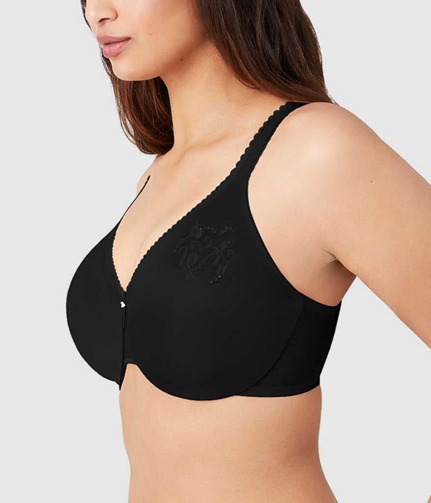 Wacoal Everyday - Slimline Seamless Underwire Minimizer Bra - Black