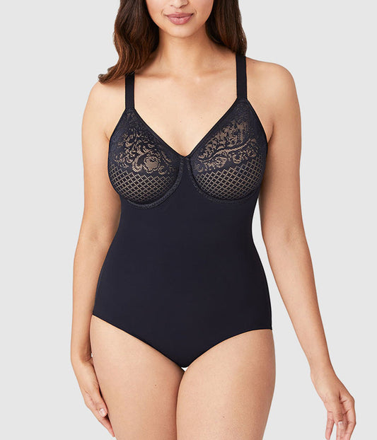 Wacoal Customer Favorite - Visual Effects Body Briefer with Minimizer Bra - Black
