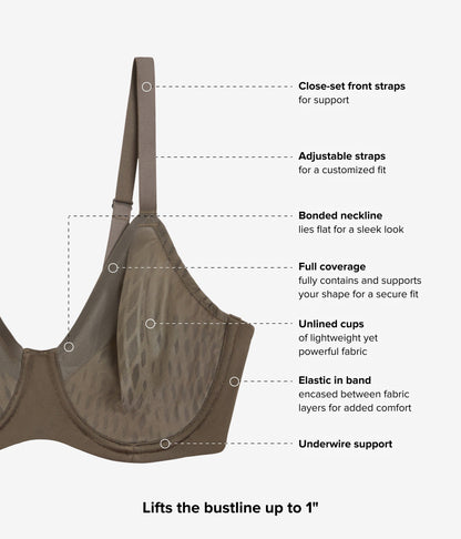 Wacoal Sale - Elevated Allure Underwire Bra - Bungee Cord