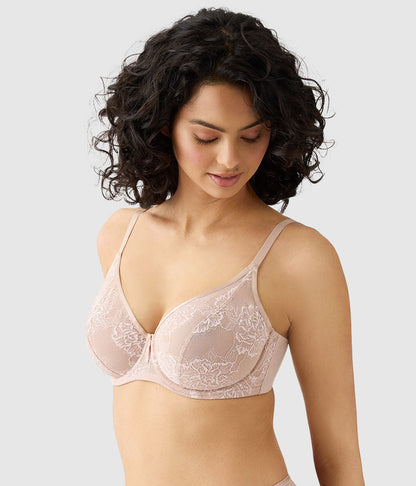 Wacoal Value - Full Bloom Underwire Bra - Rose Dust