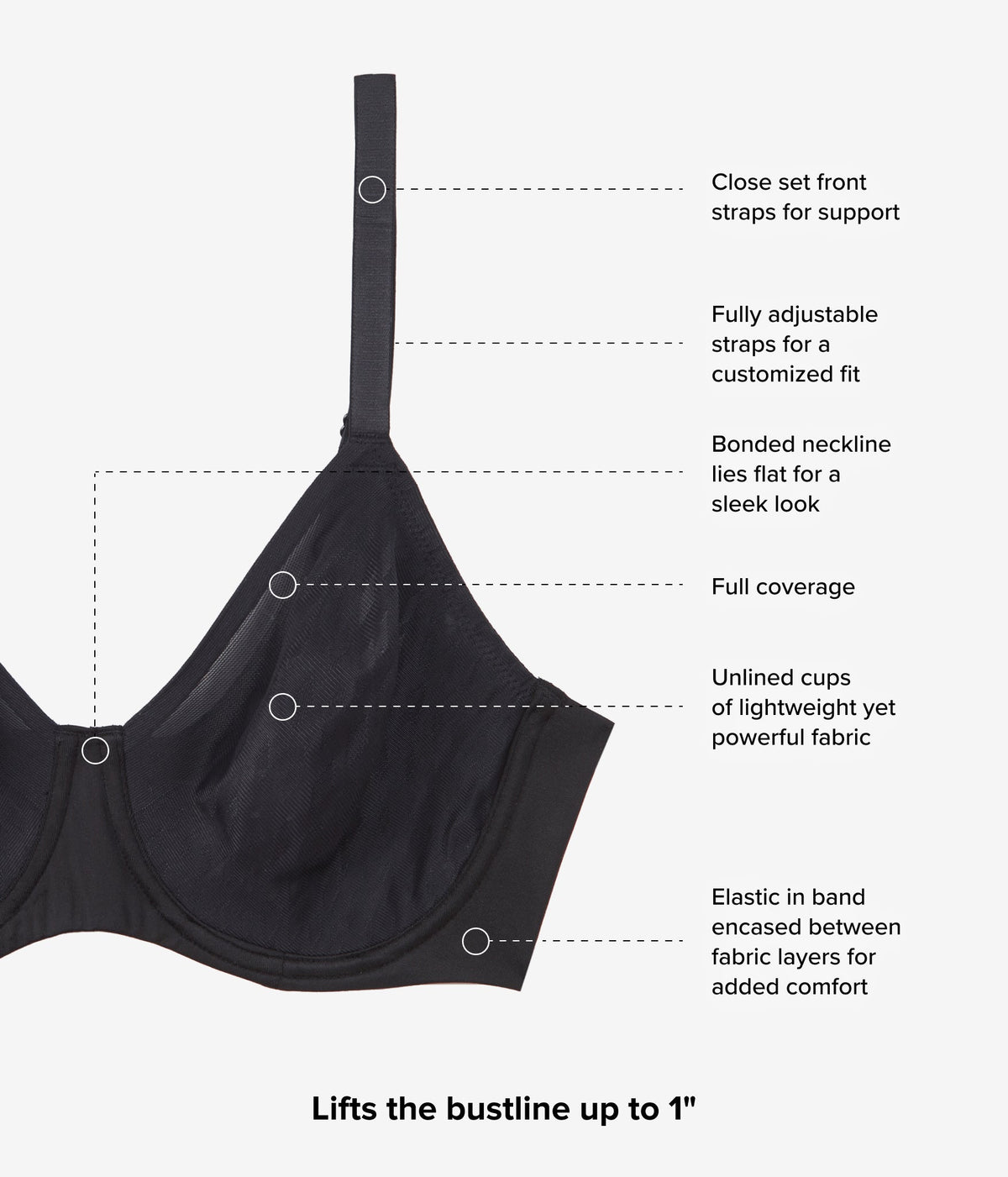 Wacoal Deals - Elevated Allure Underwire Bra - Black