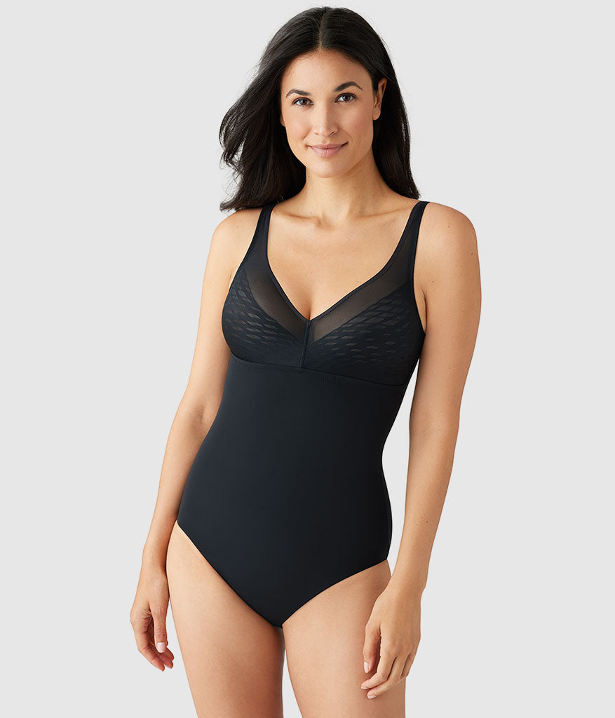 Wacoal Essential - Elevated Allure Wire Free Shaping Body Briefer - Black
