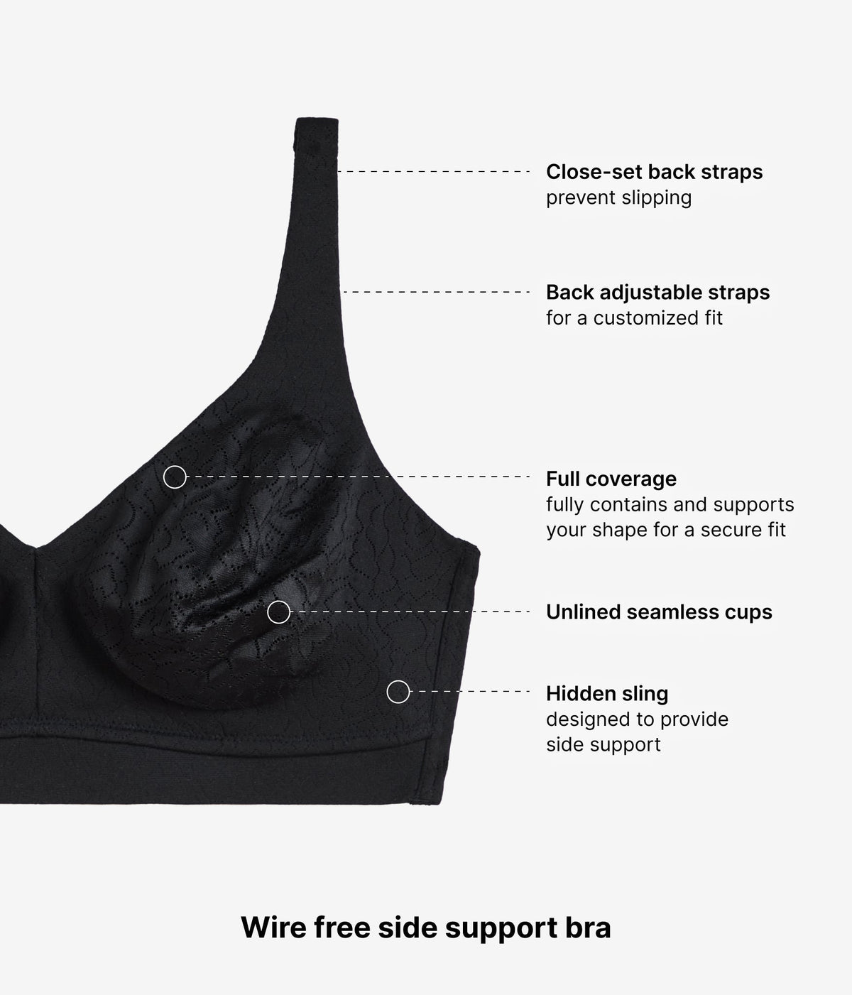 Wacoal Customer Favorite - Inside Job™ Wire Free Bra - Black