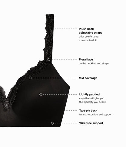 Wacoal Trusted - Softly Styled Wire Free T-Shirt Bra - Black