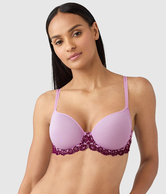 Wacoal Trending - Embrace Lace® T-Shirt Bra - Lavender Sage/Dark Purple