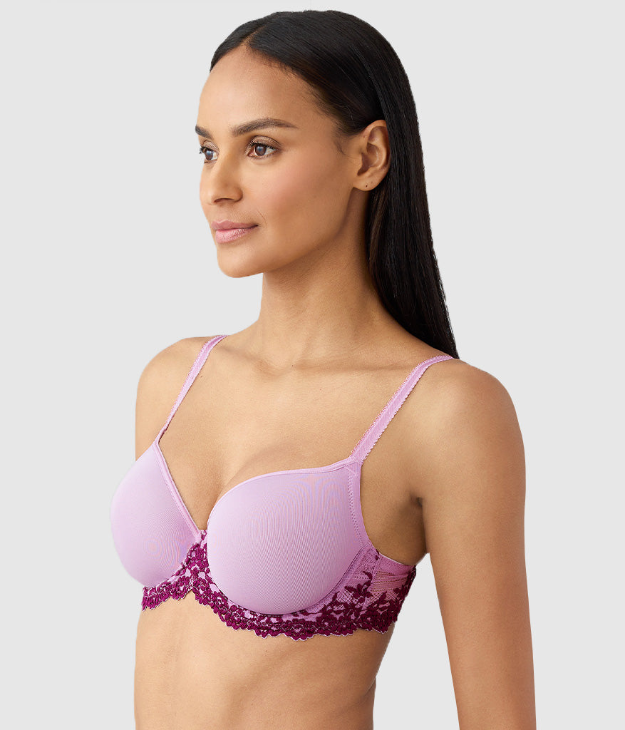Wacoal Trending - Embrace Lace® T-Shirt Bra - Lavender Sage/Dark Purple