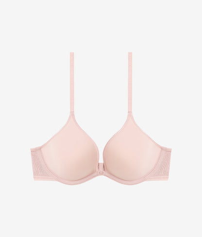 Wacoal Hot Sale - Full Transparency Plunge T-Shirt Bra - Rose Smoke