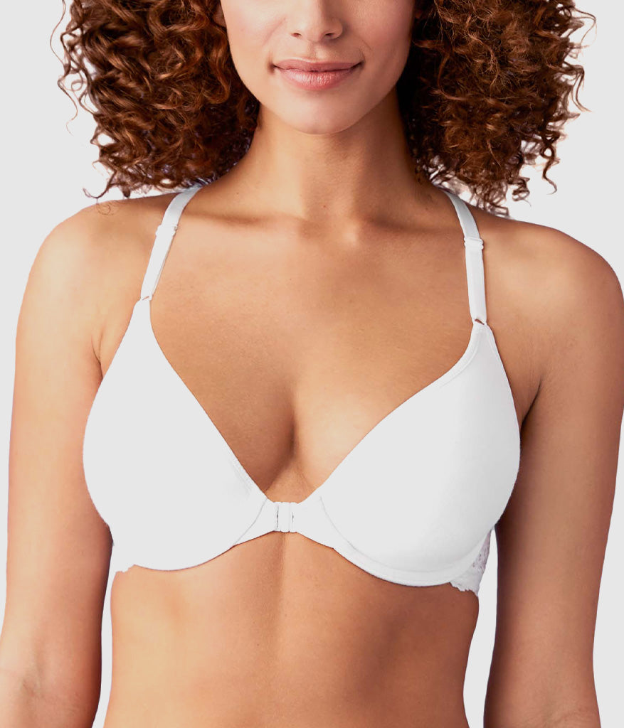 Wacoal Everyday - Inspired Eyelet Front Close T-Shirt Bra - White