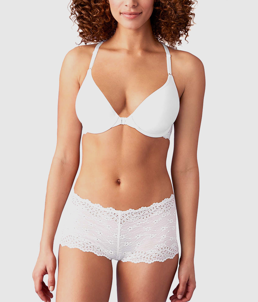 Wacoal Everyday - Inspired Eyelet Front Close T-Shirt Bra - White