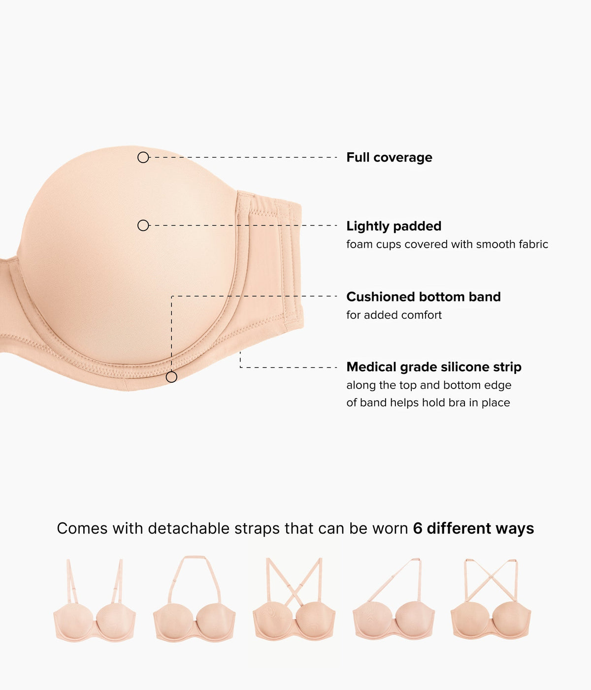 Wacoal Great Value - Red Carpet™ Strapless Underwire Bra - Sand