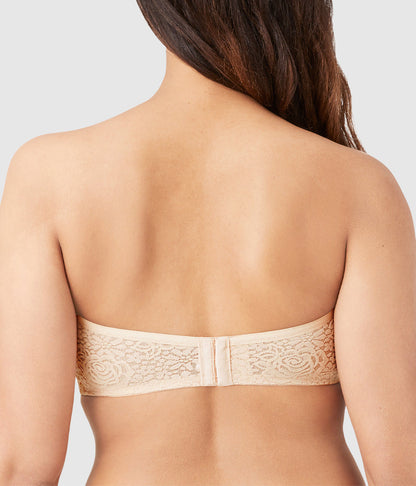 Wacoal Smart Buy - Halo Lace Strapless Underwire Bra - Sand