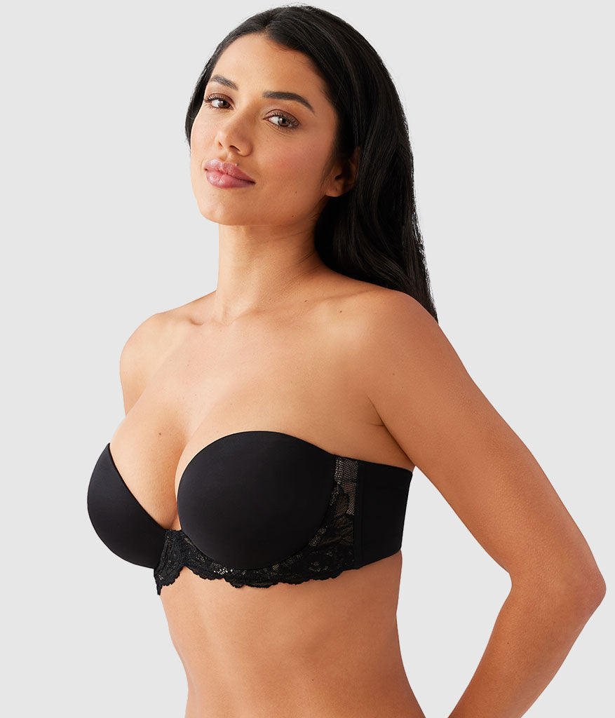 Wacoal Smart Buy - Self Assured Push Up Strapless Bra - Black