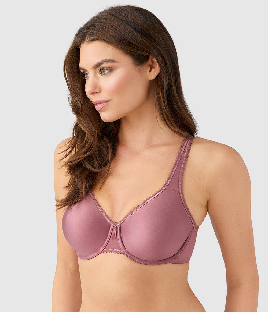 Wacoal Hot Sale - Basic Beauty Full Figure Seamless Underwire Bra - Rose Brown