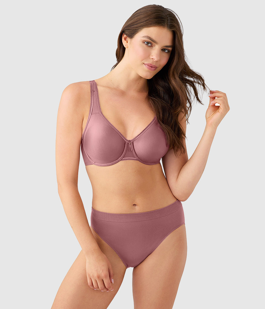 Wacoal Hot Sale - Basic Beauty Full Figure Seamless Underwire Bra - Rose Brown