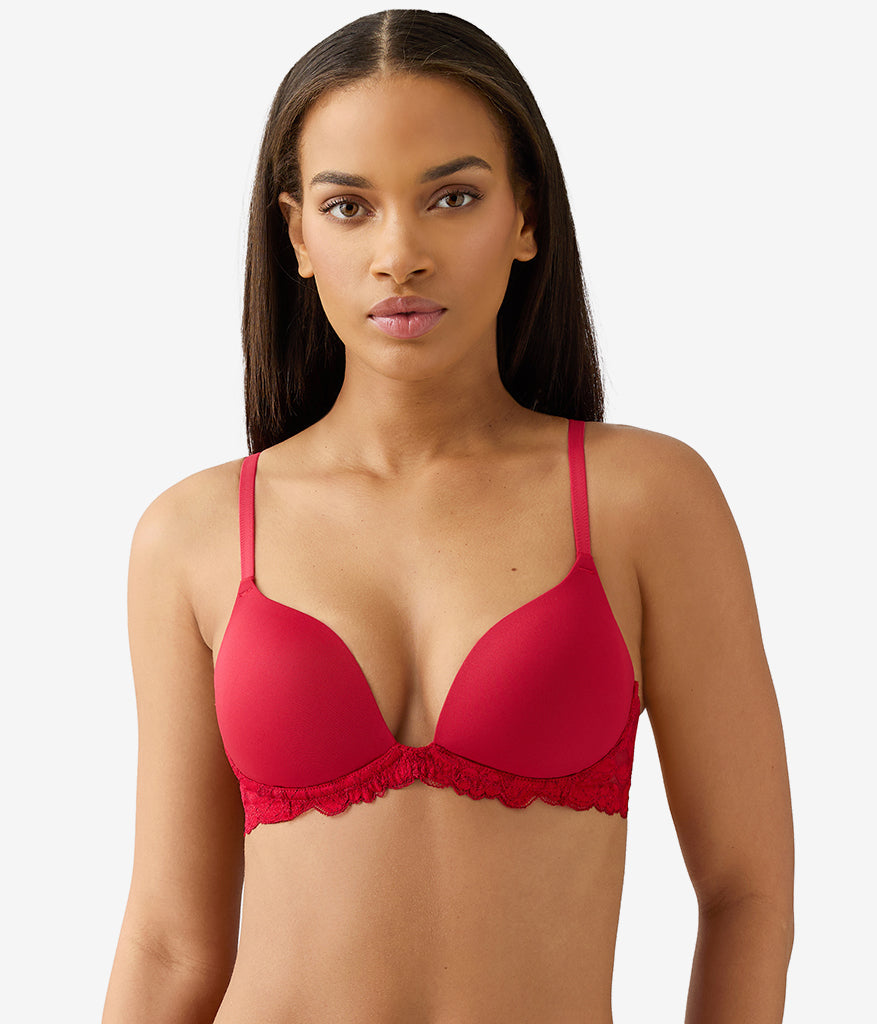 Wacoal Classic - Feeling Famous Wire Free Push Up Bra - Chili Pepper/Biking Red