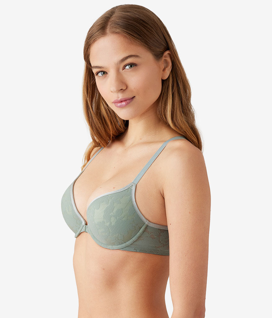 Wacoal Great Value - Shadow Scene Front Close Push Up Bra - Shadow