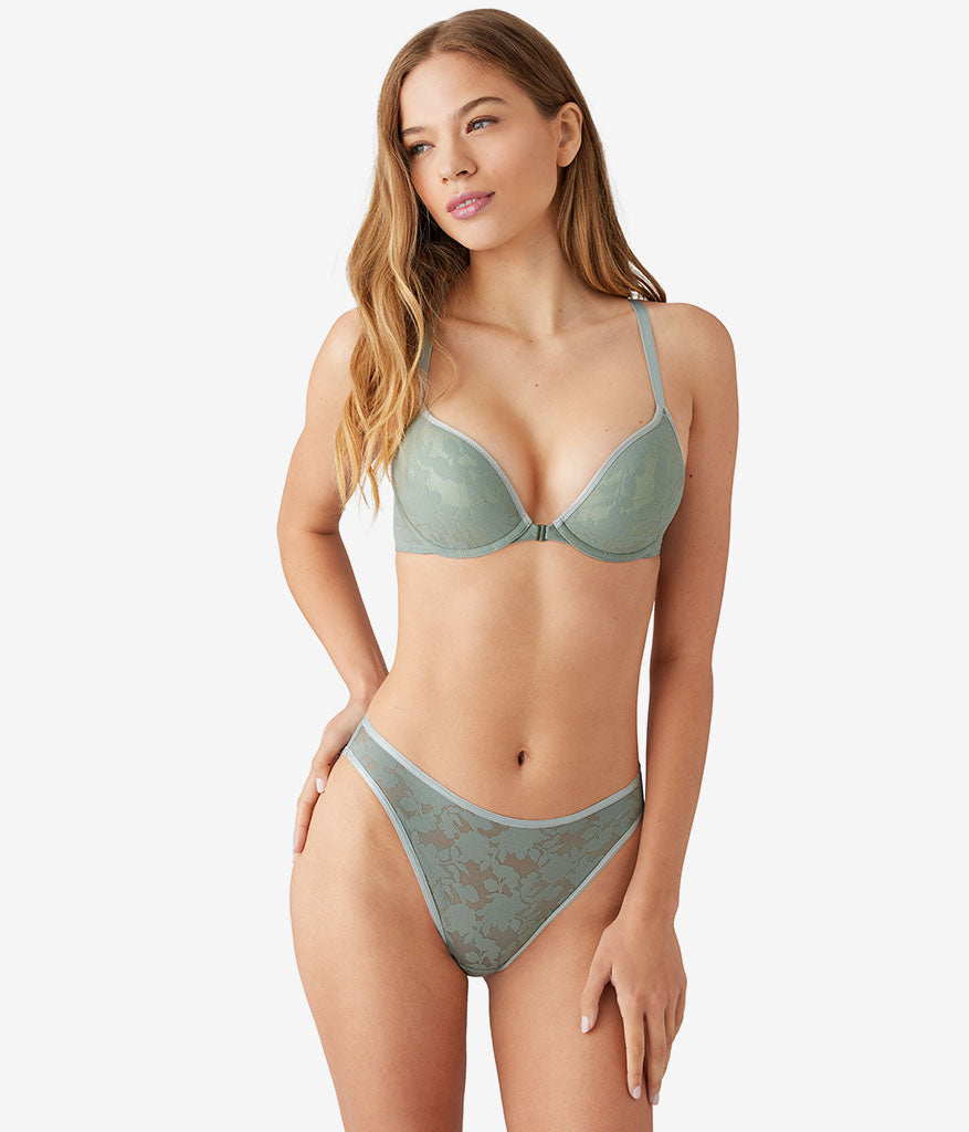 Wacoal Great Value - Shadow Scene Front Close Push Up Bra - Shadow