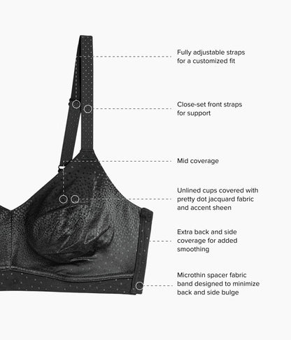 Wacoal Signature - Back Appeal® Wire Free Bra - Black