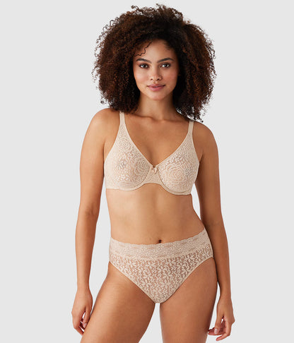 Wacoal Exclusive - Halo Lace Underwire Bra - Sand