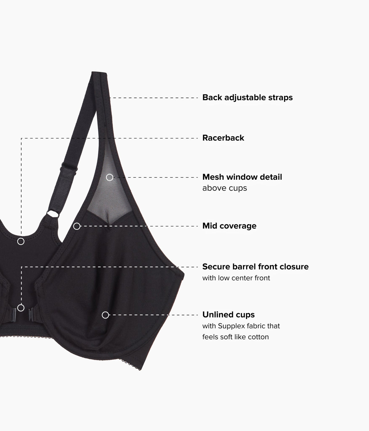 Wacoal Recommended - Body by Wacoal Racerback Underwire Bra - Black