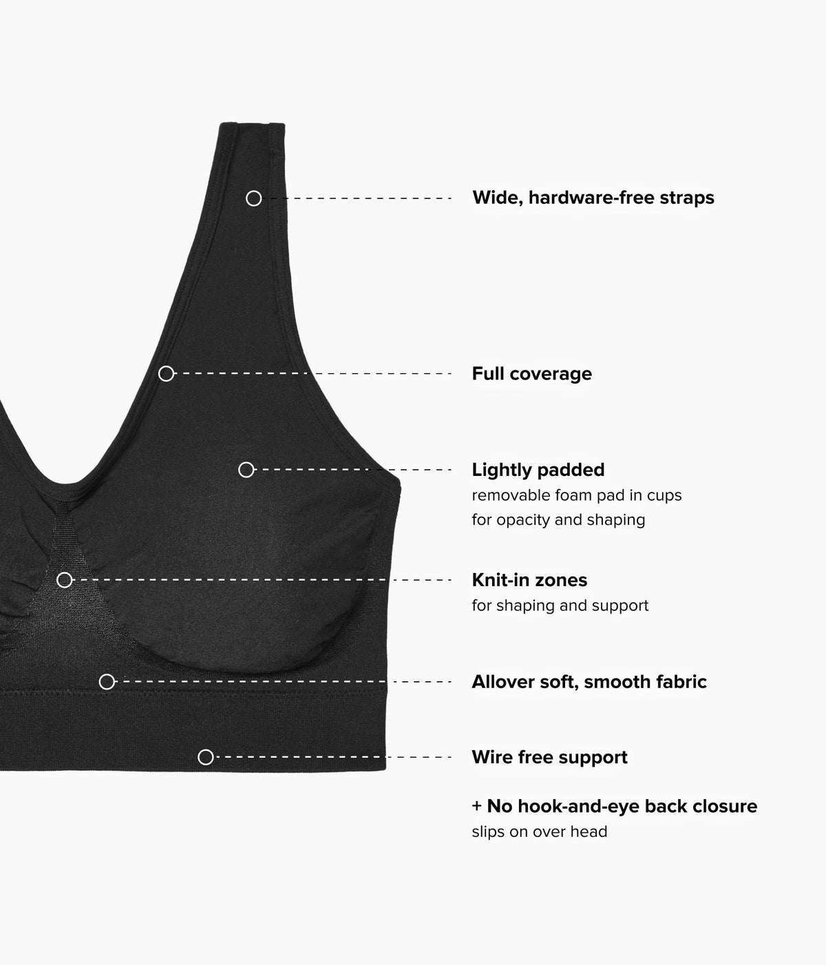 Wacoal Latest - B-Smooth® Wire Free Bralette - Black