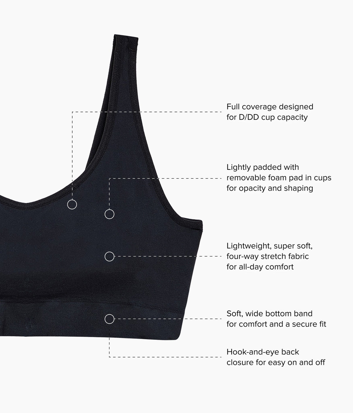 Wacoal Essential - Feeling Flexible Bralette - Black