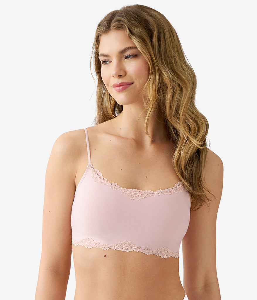Wacoal Sale - Future Foundation with Lace Bralette - Rose Smoke