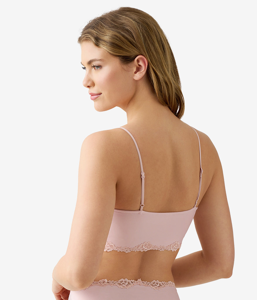 Wacoal Sale - Future Foundation with Lace Bralette - Rose Smoke
