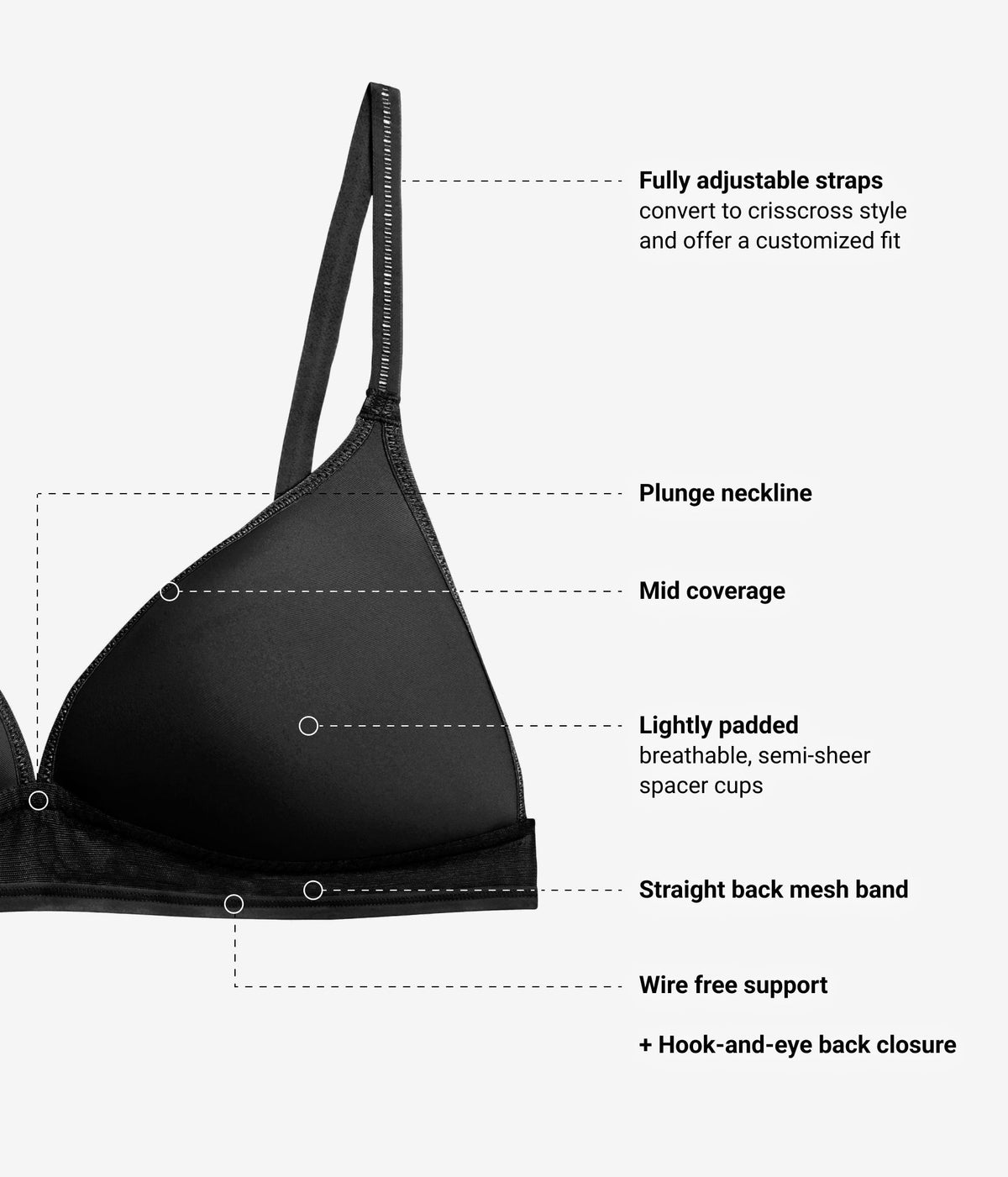 Wacoal Customer Favorite - Full Transparency Bralette - Rose Smoke