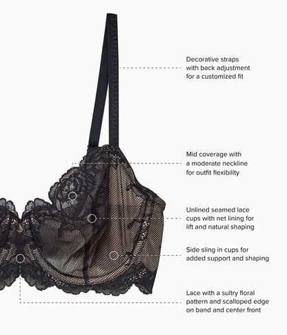 Wacoal Classic - Vivid Attraction Underwire Bra - Black