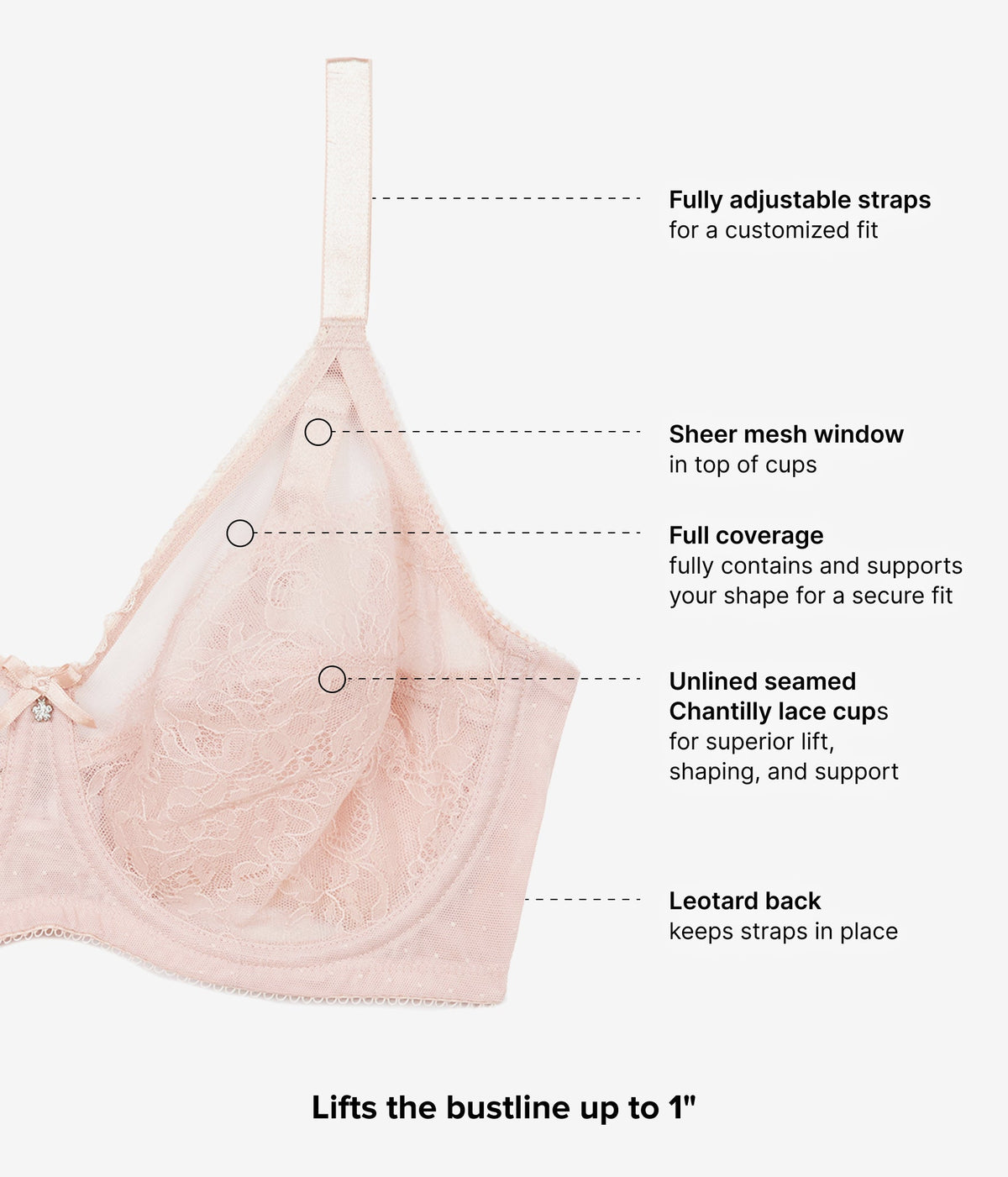 Wacoal Special Offer - Retro Chic Full Figure Underwire Bra - Rose Dust