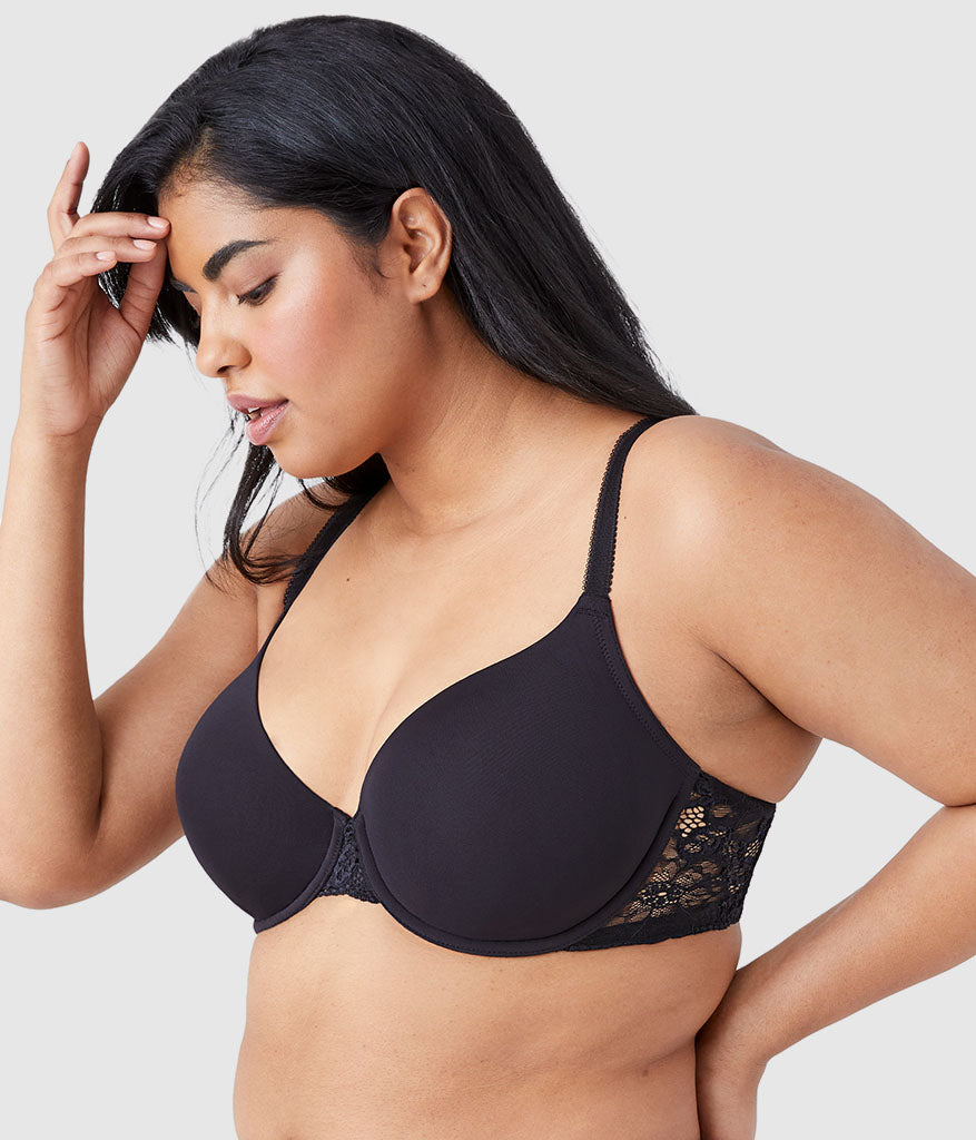 Wacoal Classic - French Garden Seamless Underwire T-Shirt Bra - Black