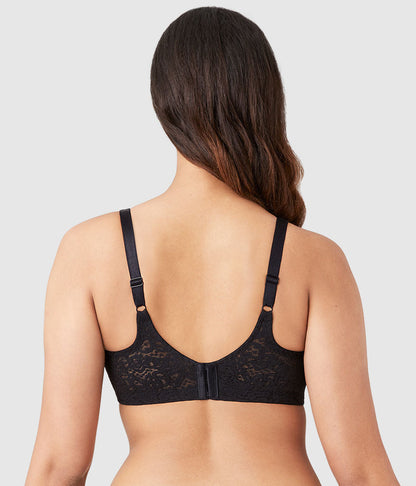 Wacoal Great Value - Halo Lace Full Figure Underwire Bra - Black