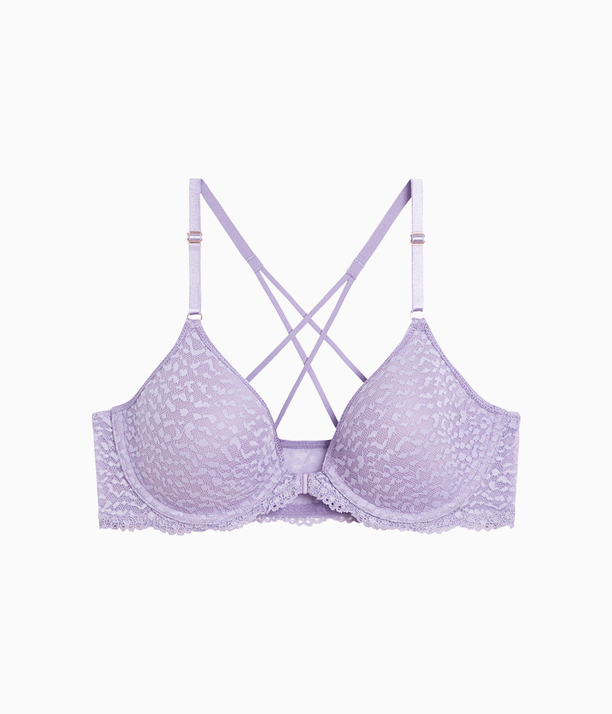 Wacoal New - Untamed Front Close T-Shirt Bra - Lavender Gray