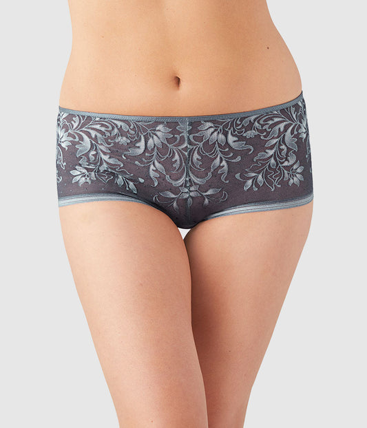 Wacoal Trusted - Net Effect Boyshort - Folkstone Gray Multi