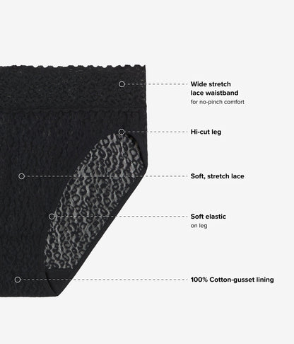 Wacoal Sale - High Bar™ Hi Cut - Black