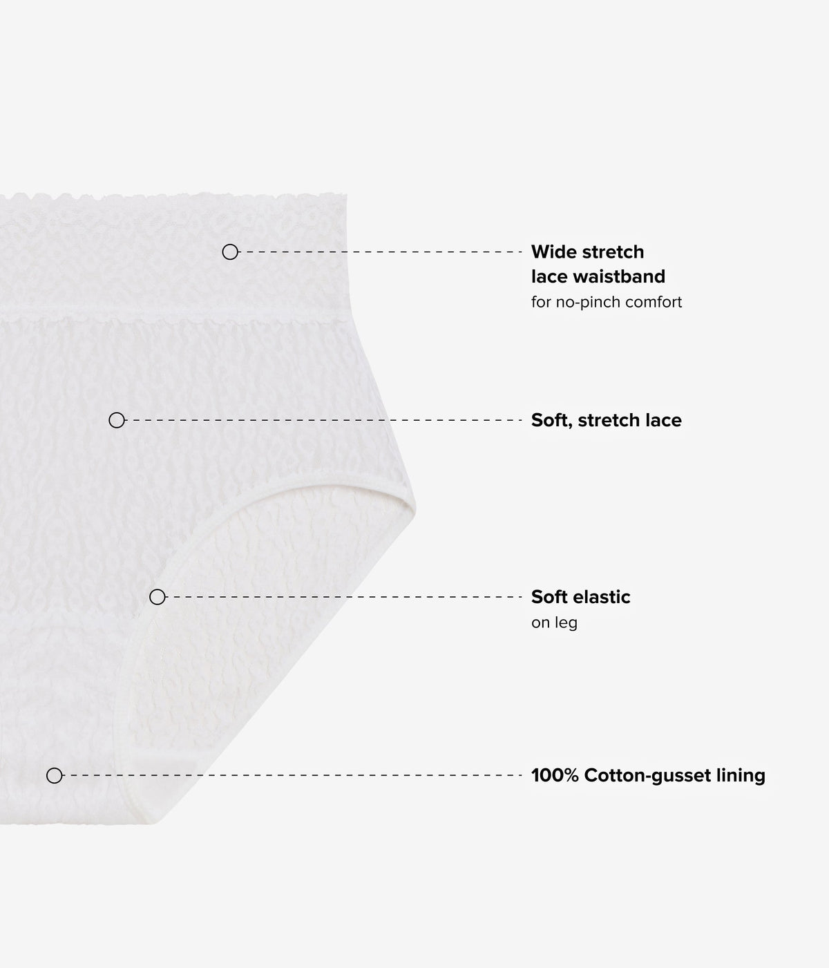 Wacoal Customer Favorite - High Bar™ Brief - White