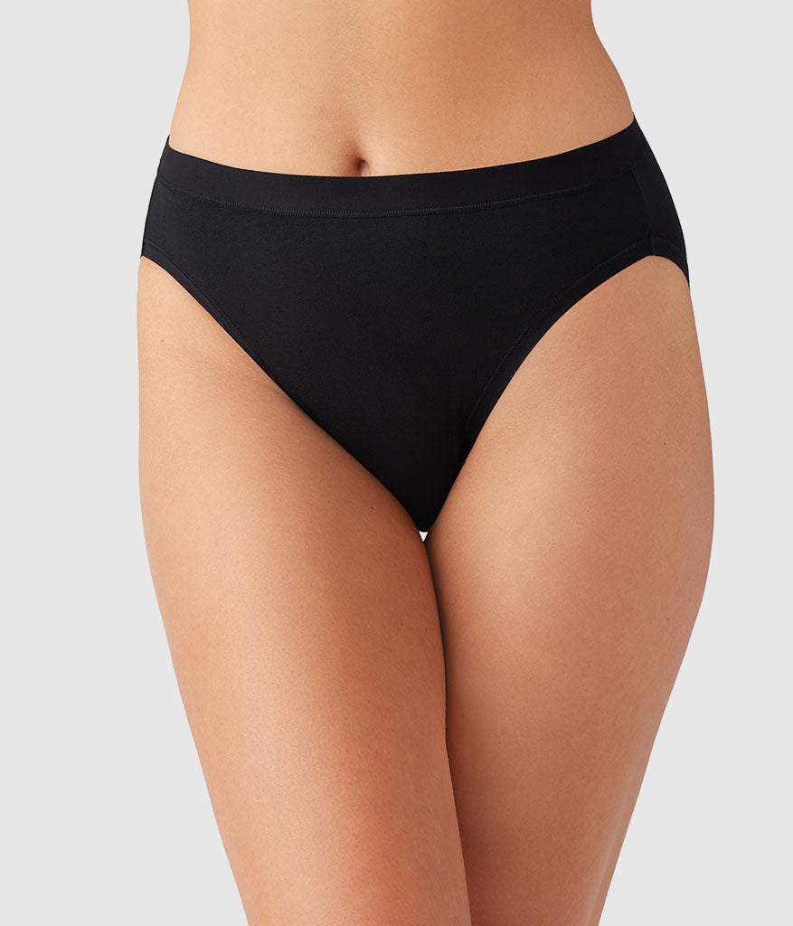 Wacoal Popular - Understated Cotton Hi-Cut - Black